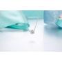 Starchenie Cubic Zirconia Necklace 925 Sterling Silver Round Cut AAA CZ Solitaire Pendant Jewelry Gift