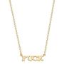 Mevecco Fuck Necklace 14K Gold Plated Inspirational Necklace Friendship Personalized Customization Necklace Jewelry Gift for Her