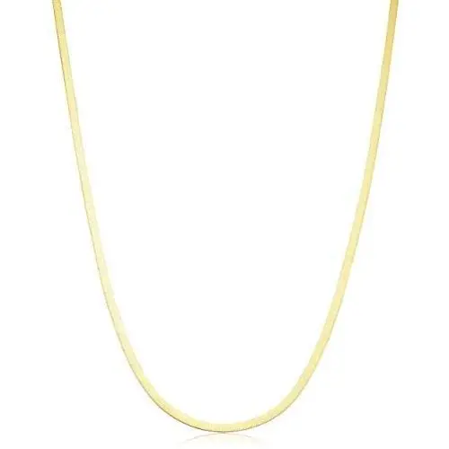 14k Yellow Gold 2.2 mm Herringbone Necklace for Women (18, 20 or 24 inch) 14k Yellow Gold 2.2 mm Herringbone Necklace for Women (18, 20 or 24 inch)