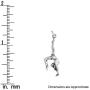 Raposa Elegance Sterling Silver Gymnast Charm Necklace (16'', 18'' or 20'' Chain)