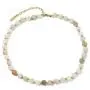 BALIBALI Semi Precious Stone Beaded Choker Necklace 14K Gold Plated Natural Stone Double Strand Necklace Layered Short Necklaces
