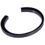 K-Y Engraved Memorial Urn Bracelet Stainless Steel Cremation Urn Bracelet Ashes Keepsake Jewelry (Black)