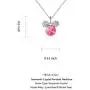 HERAYLI Mickey Mouse Pendant Necklace for Girls/Women,Made with Swarovski Crystal Lovely Women Necklace Jewelry Gift (Pink) HERAYLI Mickey Mouse Pendant Necklace for Girls/Women,Made with Swarovski Crystal Lovely Women Necklace Jewelry Gift (Pink)
