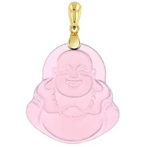 Laughing Buddha Light Pink Jade Pendant Necklace Rope Chain Genuine Certified Grade A Jadeite Jade Hand Crafted, Pink Jade Necklace, 14k Gold Finish Laughing Jade Buddha Necklace, Pink Jade Medallion, Mens Jewelry, Buddha Chain, Buddha Necklace