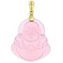 Laughing Buddha Light Pink Jade Pendant Necklace Rope Chain Genuine Certified Grade A Jadeite Jade Hand Crafted, Pink Jade Necklace, 14k Gold Finish Laughing Jade Buddha Necklace, Pink Jade Medallion, Mens Jewelry, Buddha Chain, Buddha Necklace