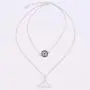 Olbye Silver Whale Tail Necklace Choker Layering Sunflower Necklace for Women and Girls Personalized Necklace Jewelry