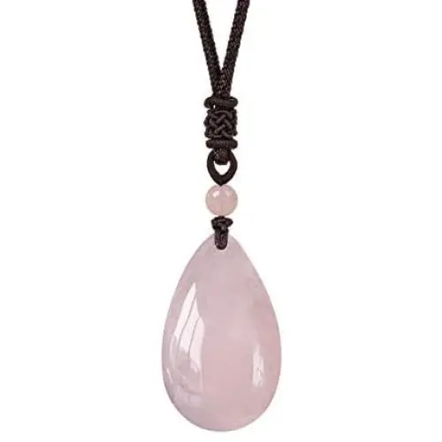 OCARLY Natural Gemstone Drop Pendant Necklace Healing Stone Crystal Chakra Protection Rock Cord Jewelry OCARLY Natural Gemstone Drop Pendant Necklace Healing Stone Crystal Chakra Protection Rock Cord Jewelry