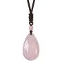 OCARLY Natural Gemstone Drop Pendant Necklace Healing Stone Crystal Chakra Protection Rock Cord Jewelry