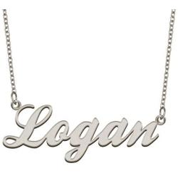 Dancing Wolf Stainless Steel Custom Name Necklace Personalized Customize Any Names Mother Day Jewelry Gift