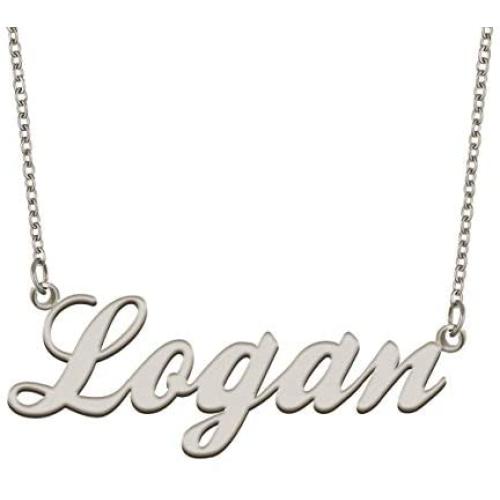 Dancing Wolf Stainless Steel Custom Name Necklace Personalized Customize Any Names Mother Day Jewelry Gift