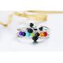 YONUO Women Crystal Bangle Bracelet Layered Wrap Chakra Healing Stone Beads Natural Gemstone Bracelets Fashion Jewelry for Valentine’s Day Gifts