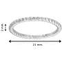 STONIQUE CREATIONS 925 Sterling Silver Ring 2mm, Celtic Knot Rope Infinity Wedding Band Ring