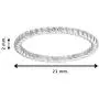 STONIQUE CREATIONS 925 Sterling Silver Ring 2mm, Celtic Knot Rope Infinity Wedding Band Ring