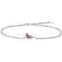 Red Cardinal Pendant Necklace Bracelet Set Sterling Silver Inspirational Memorial Jewelry Sympathy Memorial Ornaments Paradise Gifts for Loss of Loved One