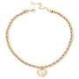 BG BENGAA Dainty Imitation Pearl Heart Necklace-18K Gold Plated Heart Pendant Necklace for Women Girls