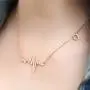 Dcfywl731 Silver Stethoscope Necklace Nurse Gifts for Women,Medicine Heart Pendant 26 A-Z Initial Letters Necklace Doctor Nurse Graduation Gift