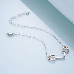 YFN Horse Jewelry Gift 925 Sterling Silver Girls Horse Adjustable Bracelet for Women Girls