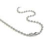 Its All About...You! 3 Necklace Set: 21.6” 2.4mm Stainless Steel Ball Chain Partners in Crime Handcuffs Gun Bullet Shovel 33E