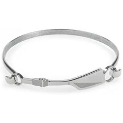 ChalkTalkSPORTS Rowing Oar Stainless Steel Bangle Bracelet | Crew Jewelry Stainless Steel | Hypoallergenic