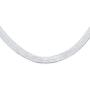 Thin Flat Flexible 925 Sterling Silver Magic Snake Herringbone Chain Necklace For Women Made In Italy 16 18 20 24 Inch