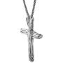 PZ Paz Creations .925 Sterling Silver Polished Cross Electroform Pendant Necklace