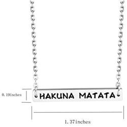 KUIYAI Hakuna Matata No Worries Macrame Bracelet Inspired Gift