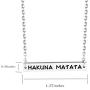 KUIYAI Hakuna Matata No Worries Macrame Bracelet Inspired Gift