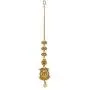 MUCH-MORE Light Weighted Gold Polish Kundan Work Maang Tikka for Girls & Women