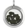 Starborn Gemstone Window Pendant in Stainless Steel