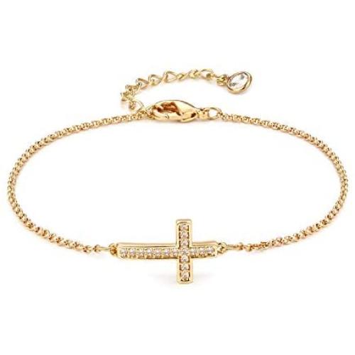 LOYATA Gold Bracelet Gold 14K Gold Filled Dainty Chain Simple Jewelry Gift for Women