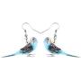 NEWEI Acrylic Elegant Long-tailed Parakeet Parrot Earrings Dangle Drop For Women Girl Sweet Animal Jewelry Charm Gifts