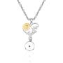 WUSUANED Mustard Seed Faith Sunflower Necklace Christian Pendant Religious Jewelry Inspirational Christian Gift for Women Girls