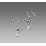 Sienna Sky Martini Glass with Olive Earrings 1038