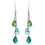 Chandeliers Earrings for Women - Long Drop Dangle Crystal Earrings for Women - Rhinestones and Crystal Dangly Hanging Earrings - Trendy Statement - Mall of Style