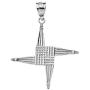 925 Sterling Silver Saint Bridget St. Brigid Cross Pendant