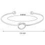 Jewanfix Bridesmaid Proposal Gifts, Stainless Steel Tie The Love Knot Bridesmaid Bracelet with Gift Box