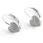 Tisoro 925 Solid Sterling Silver Tiny Puffy Heart Dangling Earrings Leverback, Small Dangle Jewelry Tisoro 925 Solid Sterling Silver Tiny Puffy Heart Dangling Earrings Leverback, Small Dangle Jewelry