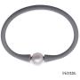JYX JEWELRY Pearl Necklace Bracelet Set Special 11-11.5mm Pearl Silicone Necklace and Bracelet