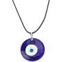 Caiyao Lucky Turkish Blue Eye Bead Leather Cord Pendant Necklace Bracelet Jewelry Set Handmade Evil Eye Hamsa Hand of Fatima Amulet Bracelet for Men Women Boy Girl Good Luck Protection Accessory
