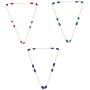 Efulgenz Pearl Chain Necklace Indian Red Faux Ruby Beads Strand Fashion Costume Jewelry