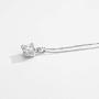 Mints 2ct Morganite Asscher Cut Pendant Necklace Sterling Silver Gemstone Fine Jewelry Women
