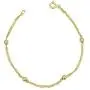 Kooljewelry Yellow Gold Over Sterling Silver Singapore Bead Station Bracelet (7.5 inch) Kooljewelry Yellow Gold Over Sterling Silver Singapore Bead Station Bracelet (7.5 inch)