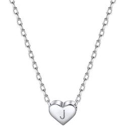 PROSTEEL Stainless Steel/Sterling Silver Initial Name Necklace, A to Z Initial Letter Personalized Necklaces for Men Women, Gold/Silver/Black Tone, 16''/20'' Adjustable, Come Gift Box
