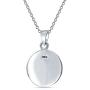Personalized Engravable Celtic Knot Irish Friendship Round Circle Medallion Pendant Necklace Women Men Sterling Silver