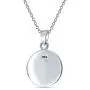 Personalized Engravable Celtic Knot Irish Friendship Round Circle Medallion Pendant Necklace Women Men Sterling Silver Personalized Engravable Celtic Knot Irish Friendship Round Circle Medallion Pendant Necklace Women Men Sterling Silver