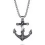 KINGKA Mens Anchor Necklace