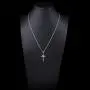 JZMSJF 925 Sterling Silver Faith God in My Heart Infinity Cross Pendant Y Shaped I CAN DO All Things Adjustable Long Chain Sweater Necklace for Women Girls