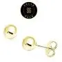SOLIDGOLD - 14 Karat Real Gold Ball Stud Earrings 3-8mm | Yellow, Rose & White Gold SOLIDGOLD - 14 Karat Real Gold Ball Stud Earrings 3-8mm | Yellow, Rose & White Gold