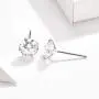 Cubic Zirconia Hypoallergenic Stud Earrings for Women Men Girls, BAMOER Sterling Silver with 14K White Gold Multi-Element Earring Cubic Zirconia Hypoallergenic Stud Earrings for Women Men Girls, BAMOER Sterling Silver with 14K White Gold Multi-Element Earring