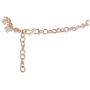 Efulgenz Crystal CZ Gold Plated Floral Chain Link Bracelet Jewelry for Women Girls Brides Bridesmaid